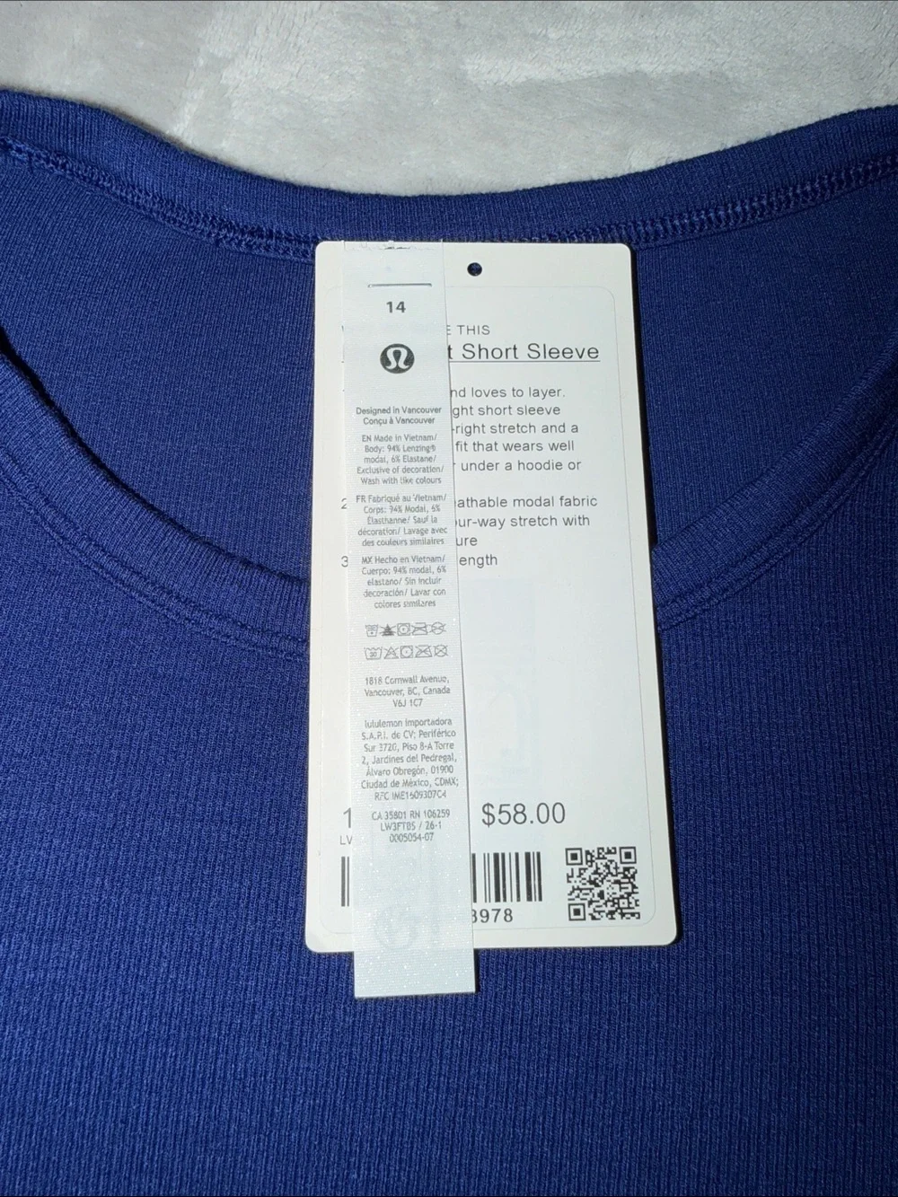 Lululemon Hold Tight Short Sleeve Tee